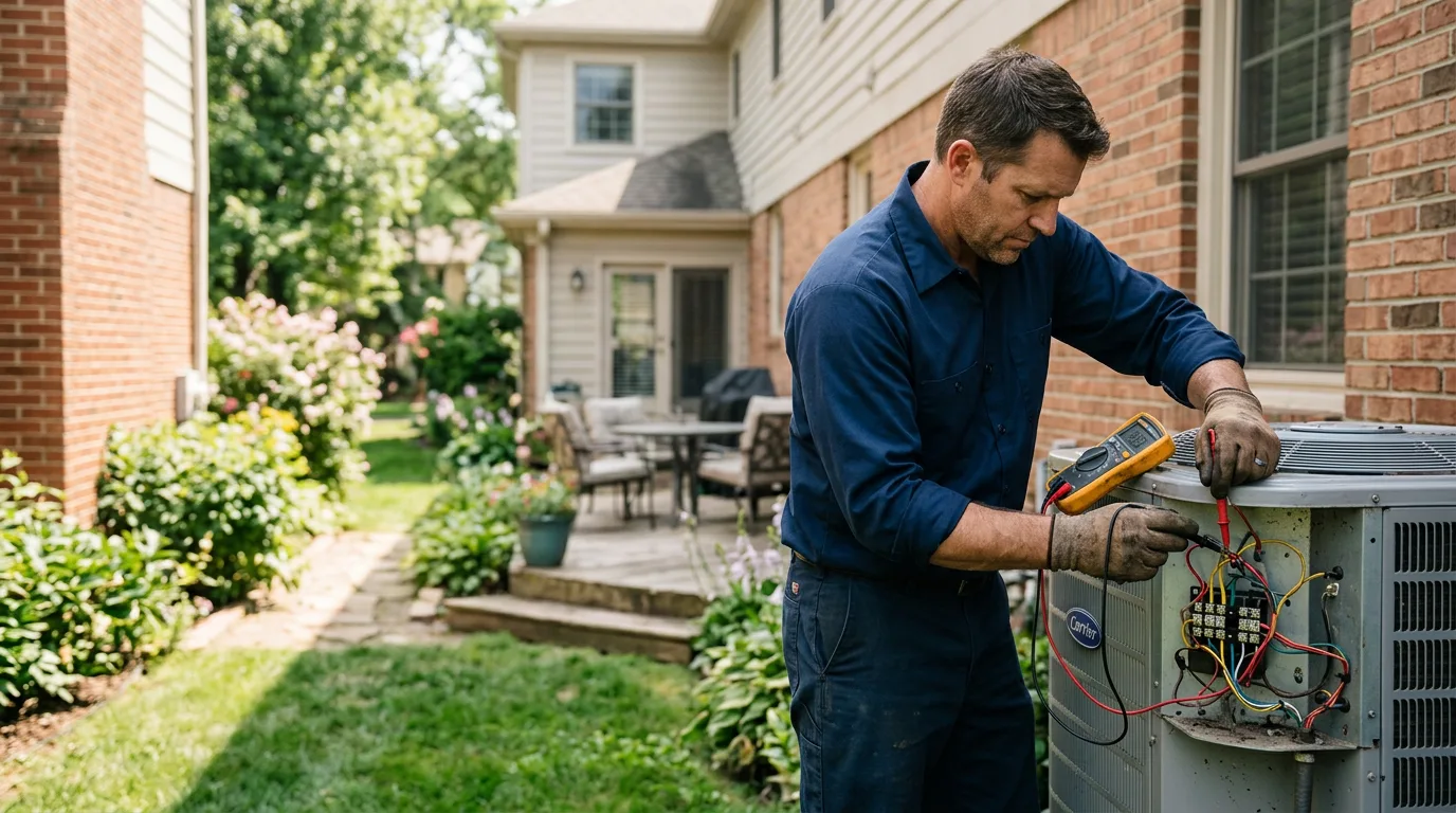 HVAC technician working near Stump Creek, PA